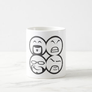 EOC-mugg [ansikten] Kaffemugg