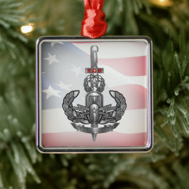 EOD Afghanistan Veteran Julgransprydnad Metall