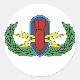 EOD Basic Badge Stickers Runt Klistermärke
