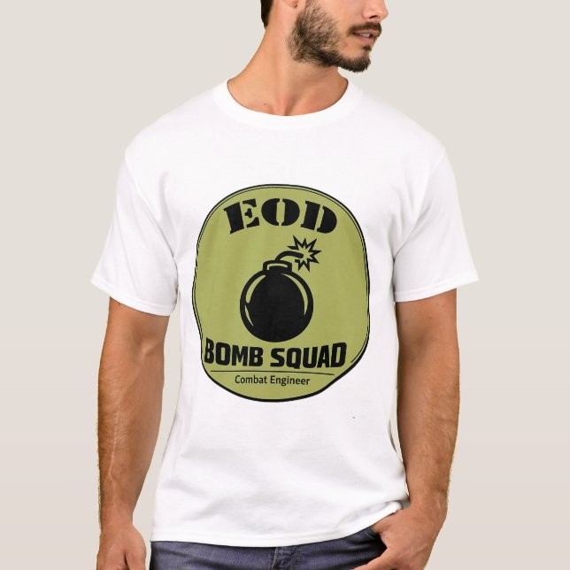 EOD Bomb Squad Combat Engineer Tee (Framsida)