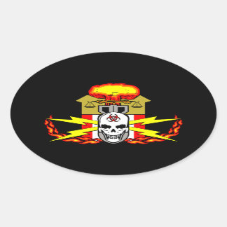 EOD, Bomb Technician Decal Ovalt Klistermärke