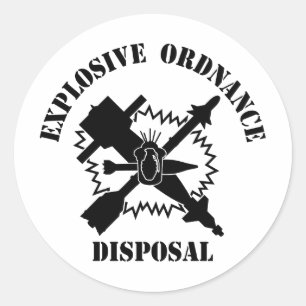 Eod-logotyp Runt Klistermärke
