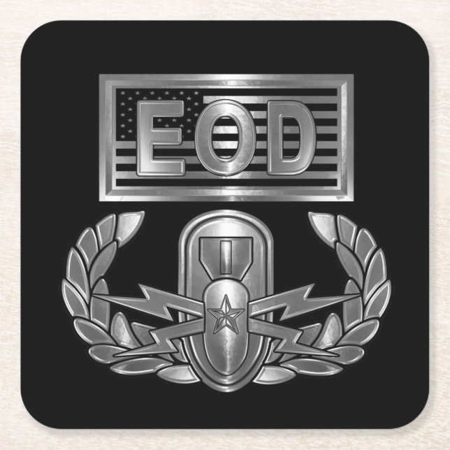 EOD ’MASTER BLASTER’ UNDERLÄGG PAPPER KVADRAT (Framsidan)