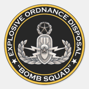 EOD Master Bomb Squad Runt Klistermärke