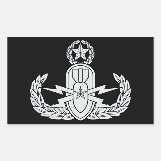 EOD Master Rektangulärt Klistermärke (Framsida)
