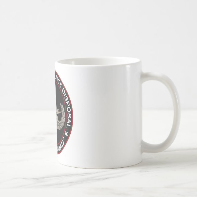 Eod-pensionären "bombarderar squaden ", kaffemugg (Höger)