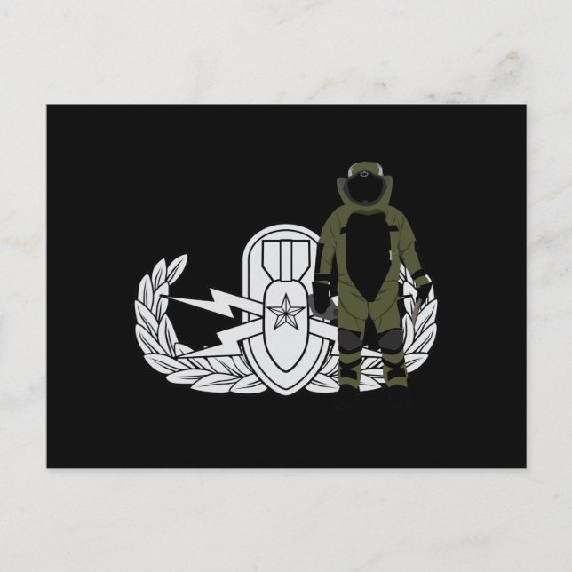 EOD Senior Bomb Kostym Vykort (Framsida)