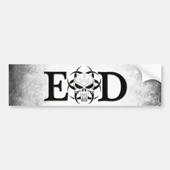 Eod-skalle med krabbagrunge bildekal (Framsidan)
