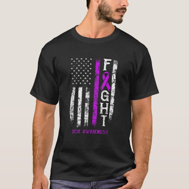 EOE Warrior US Flagga T Shirt (Framsida)