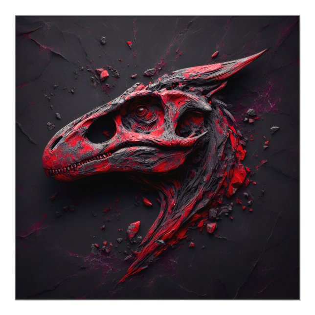 Eons in Crimson Charcol - the Genius of the AI Fototryck (Framsidan)