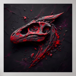 Eons in Crimson Charcol - the Genius of the AI Poster