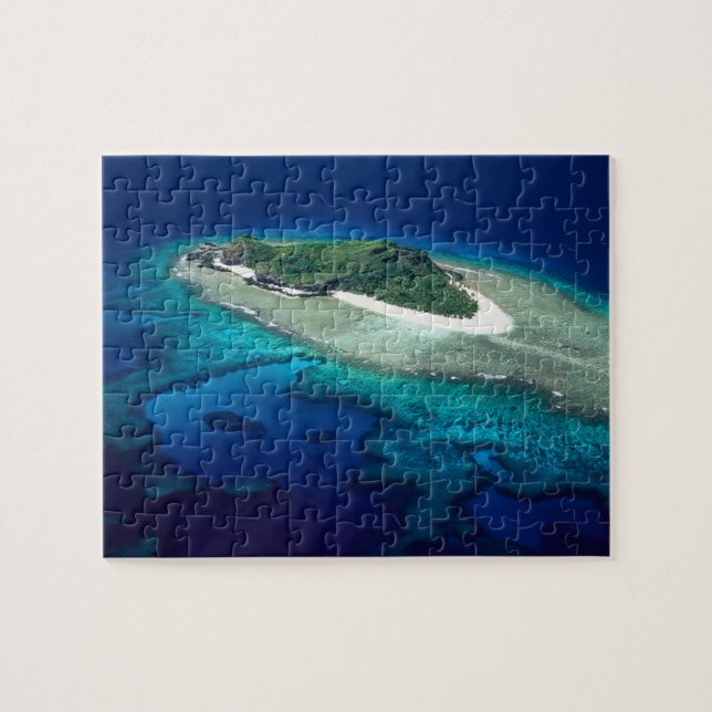 Eori Island, Mamanucaöarna, Fiji - flygbild Pussel (Horisontell)