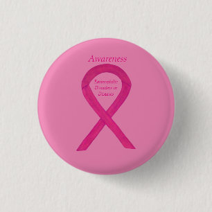 Eosinofila sjukdomar Medvetenhet Ribbon Pin-knappa Knapp