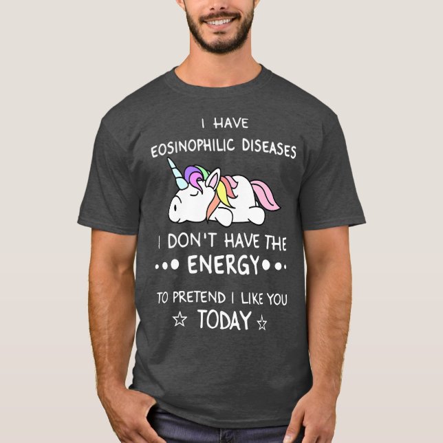 Eosinofilt EOE Eosinophilic Disorder Medvetenhet T Shirt (Framsida)