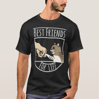 Eotic Shorthair Cat Best Friends for Life-familj T Shirt