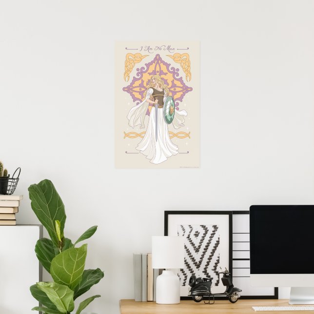 Éowyn "Jag Är Ingen Man" Stridsberedd Grafik Poster (Hemmakontoret)