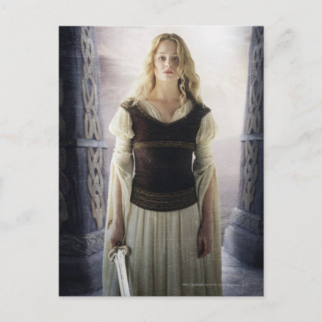 Eowyn med svärd vykort (Framsida)