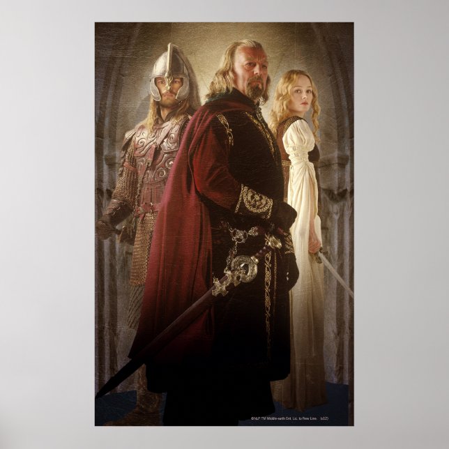 Eowyn och Theoden Poster (Framsidan)
