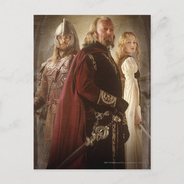 Eowyn och Theoden Vykort (Framsida)