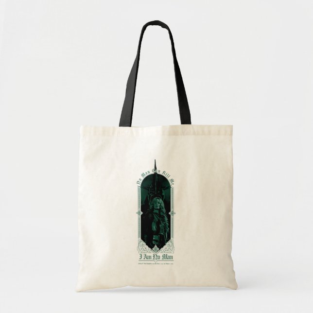 Éowyn Vs SAURON™ "Jag är ingen man" Rohan Grafik Tygkasse (Framsidan)
