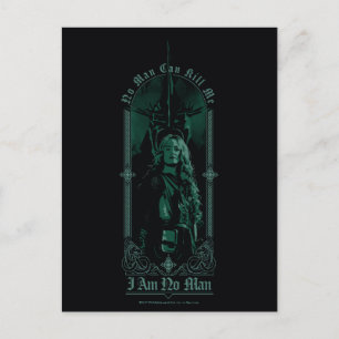 Éowyn Vs SAURON™ "Jag är ingen man" Rohan Grafik Vykort