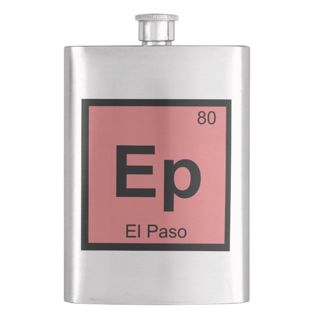 Ep - El Paso Texas kemi periodiska systemet symbol Fickplunta (Framsidan)