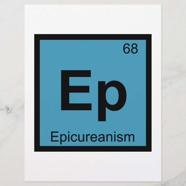 Ep - Epikurism Filosofi Kemi Symbol (Framsida)