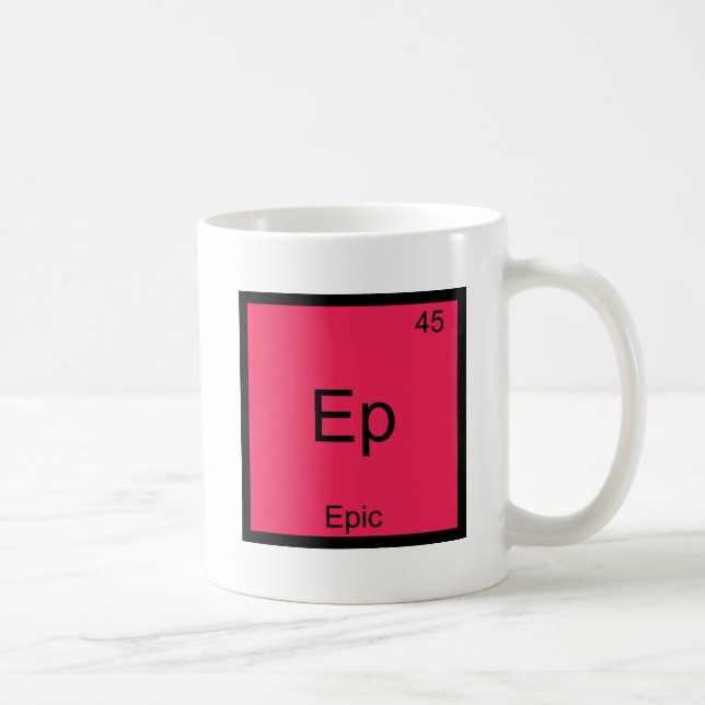 Ep - Episk Rollig Kemielement Symbol T-Shirt Kaffemugg (Höger)