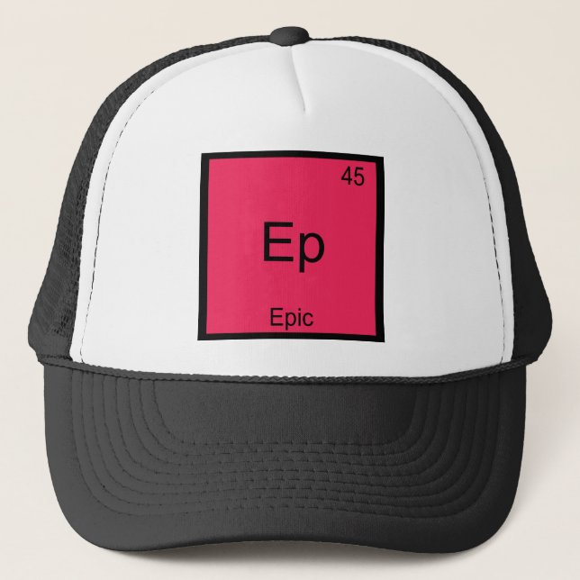 Ep - Episk Rollig Kemielement Symbol T-Shirt Keps (Framsida)