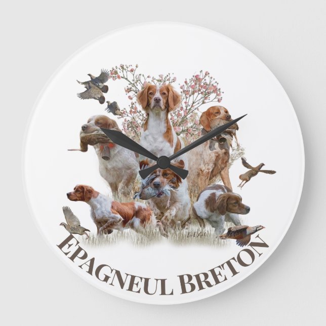 Epagneul Breton, Bretagne Spanska Stor Klocka (Framsida)