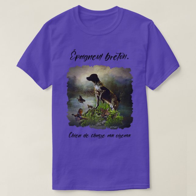 Epagneul Breton T Shirt (Design framsida)