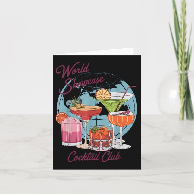 Epcot Drinking World Showcase Svan Klubb Drinking  Kort (Framsida)