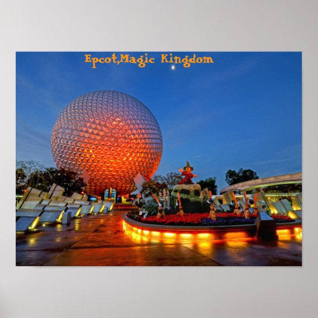 Epcot, Magic Kingdom, Florida Poster (Framsidan)