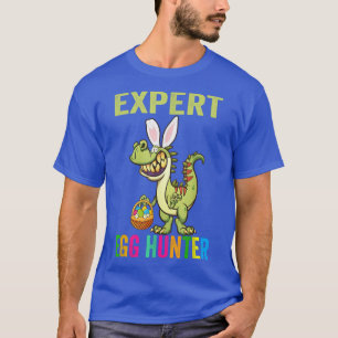 Epert Egg Hunter T Re Dinosaur Bunny Påsk Shirt