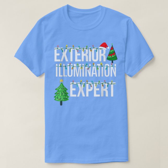 Epert Julafton Ljus Santa Hat D. T Shirt (Design framsida)