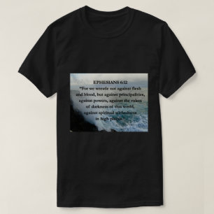 EPH 6:12 Scenery med mjöls- och blodbibelcitat Va T Shirt