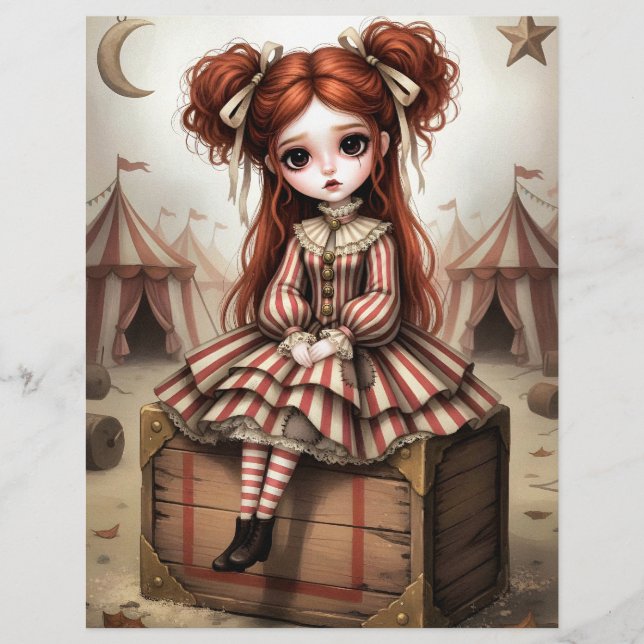 Ephemera Dark Circus Doll (Framsida)