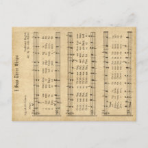 Ephemera "Jag såg tre Fraktaser" jul Sång