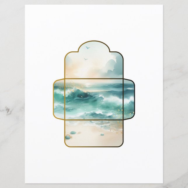 Ephemera Mini Kuvert Scrapbooking Junk Journal (Framsida)