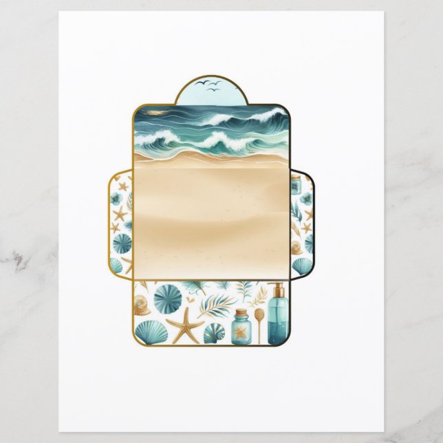 Ephemera Mini-kuvert Skrapbooking Decoupage (Framsida)