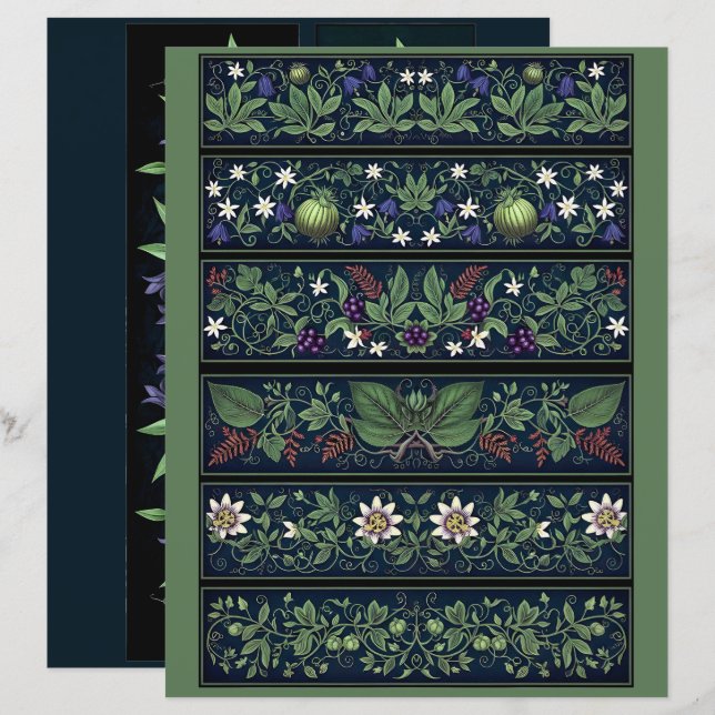 Ephemera Sheet - Woodland Moth (Fram/baksida)