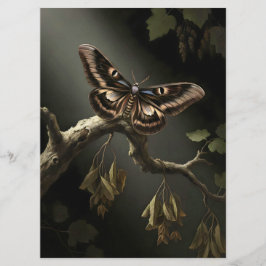 Ephemera Sheet - Woodland Moth Inbjudningar