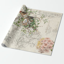 EphemerafågelDecoupage 60lb papper Presentpapper