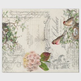 EphemerafågelDecoupage 60lb papper Presentpapper