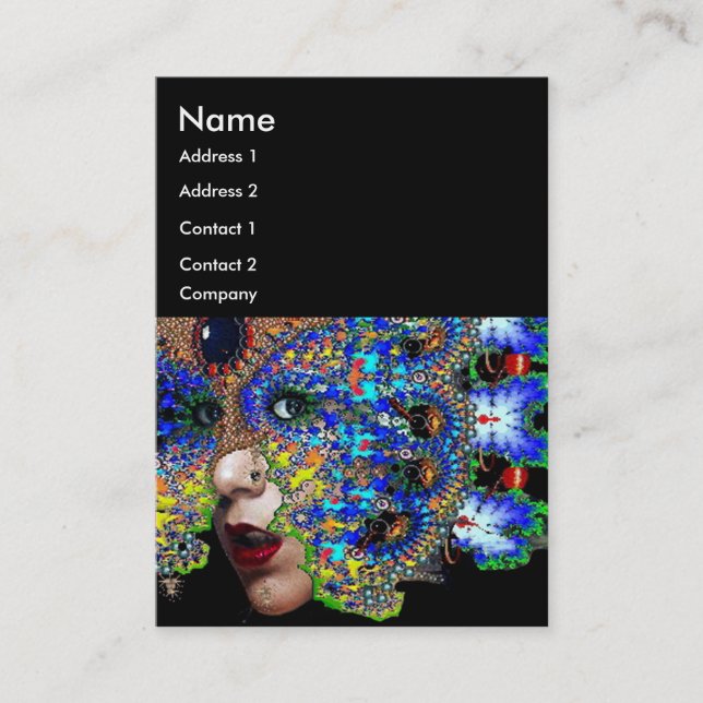 EPHEMERAL Beauty,Mode,Cosmetics, Makeup Artist Visitkort (Framsida)