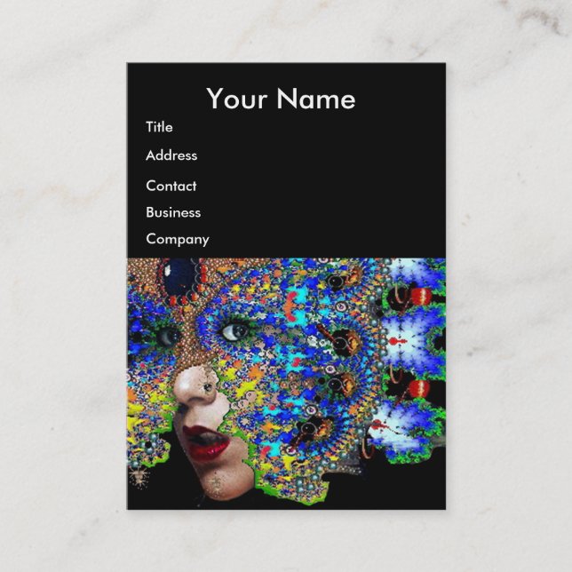 EPHEMERAL Beauty,Mode,Cosmetics, Makeup Artist Visitkort (Framsida)