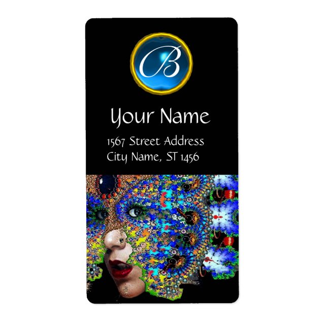 EPHEMERAL BLUE SAPPHIRE MONOGRAM Black Fraktsedel (Framsidan)