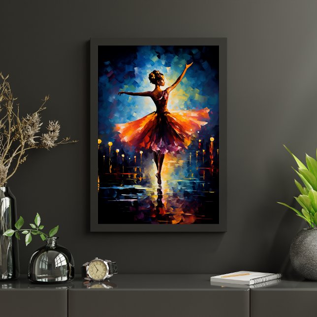 Ephemeral Elegance: A Ballerina's Dance Poster (Skapare uppladdad)