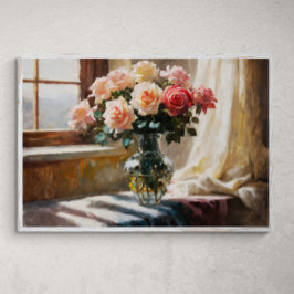 Ephemeral Elegance: Ro vid fönstret Poster
