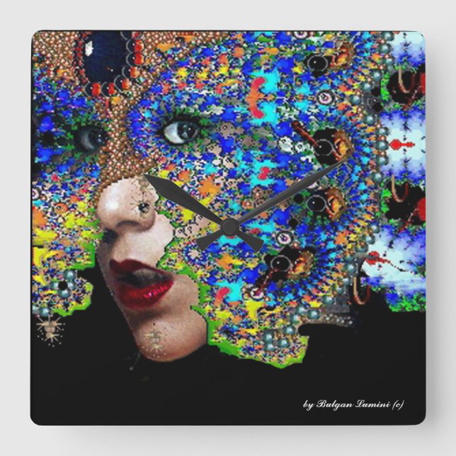 EPHEMERAL FYRKANTIG KLOCKA (Framsida)